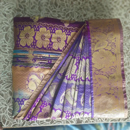 Saree prepleate and box folding by KL Fashion's
